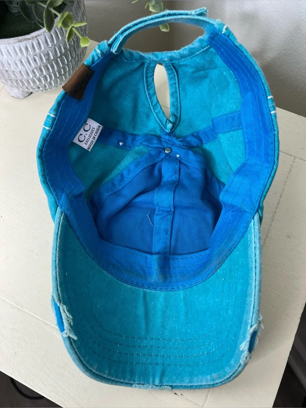 C.C. Beach happy Distressed Hat